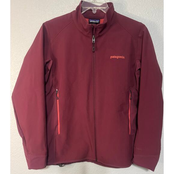Patagonia Polartec Womens Large Jacket Red Light Coat Hardshell Outdoor Zip Up - Picture 4 of 13